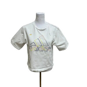 Adidas Olympic Embroidered Crop Tshirt Size Small